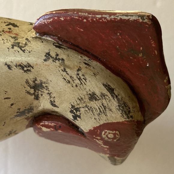 Vintage Smith & Hawken Carved Teak Wood Hen w/eggs FOLK ART French Farm Country - Picture 6 of 13